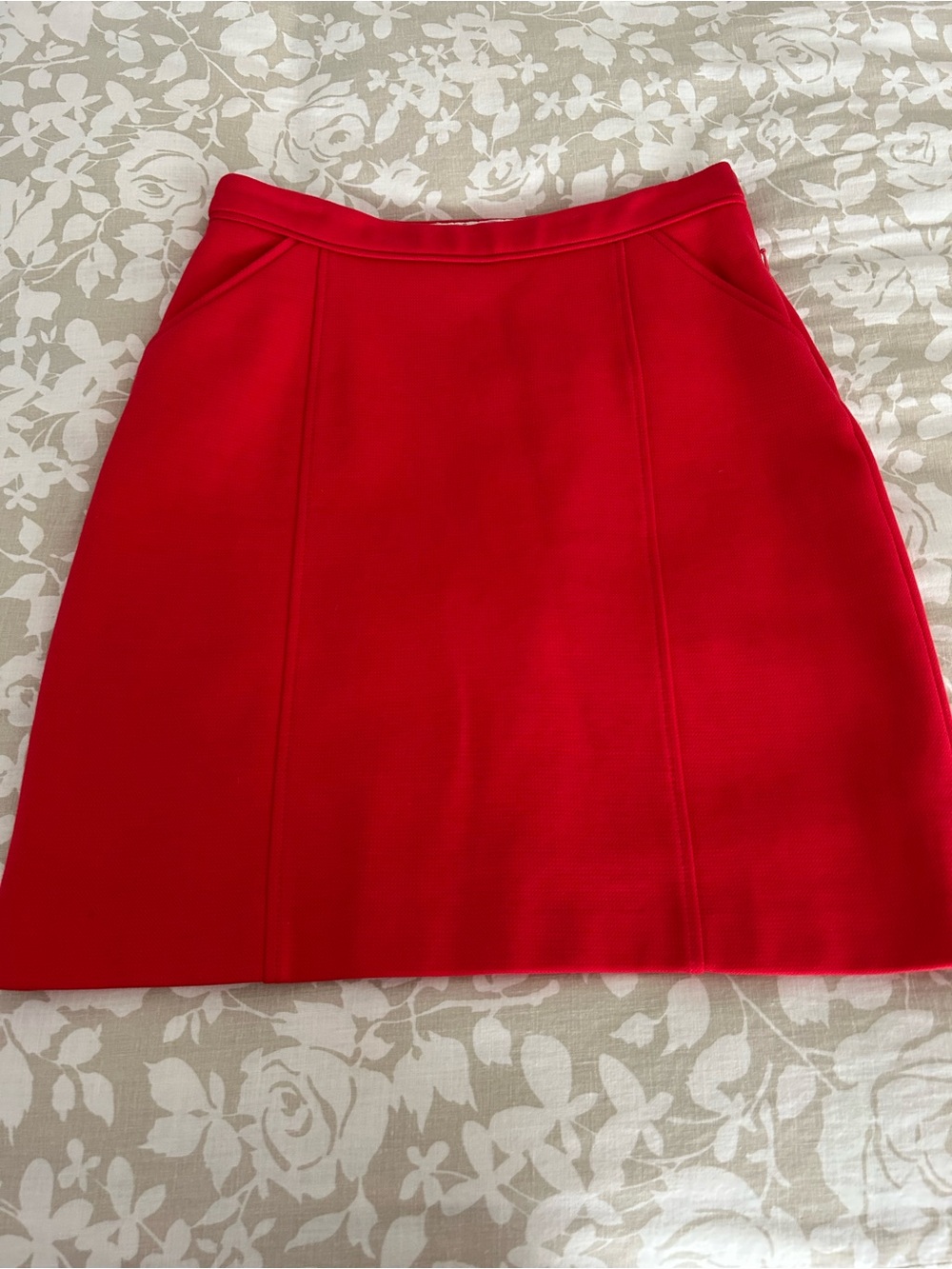 Boden Vibrant Red A-Line Skirt